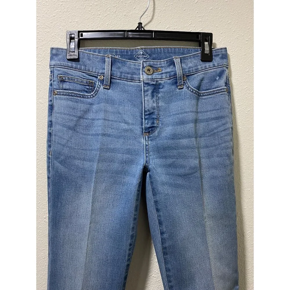St. John’s Bay Women’s Straight Leg Jeans Size 2S Blue Stretch Denim - Picture 3 of 13